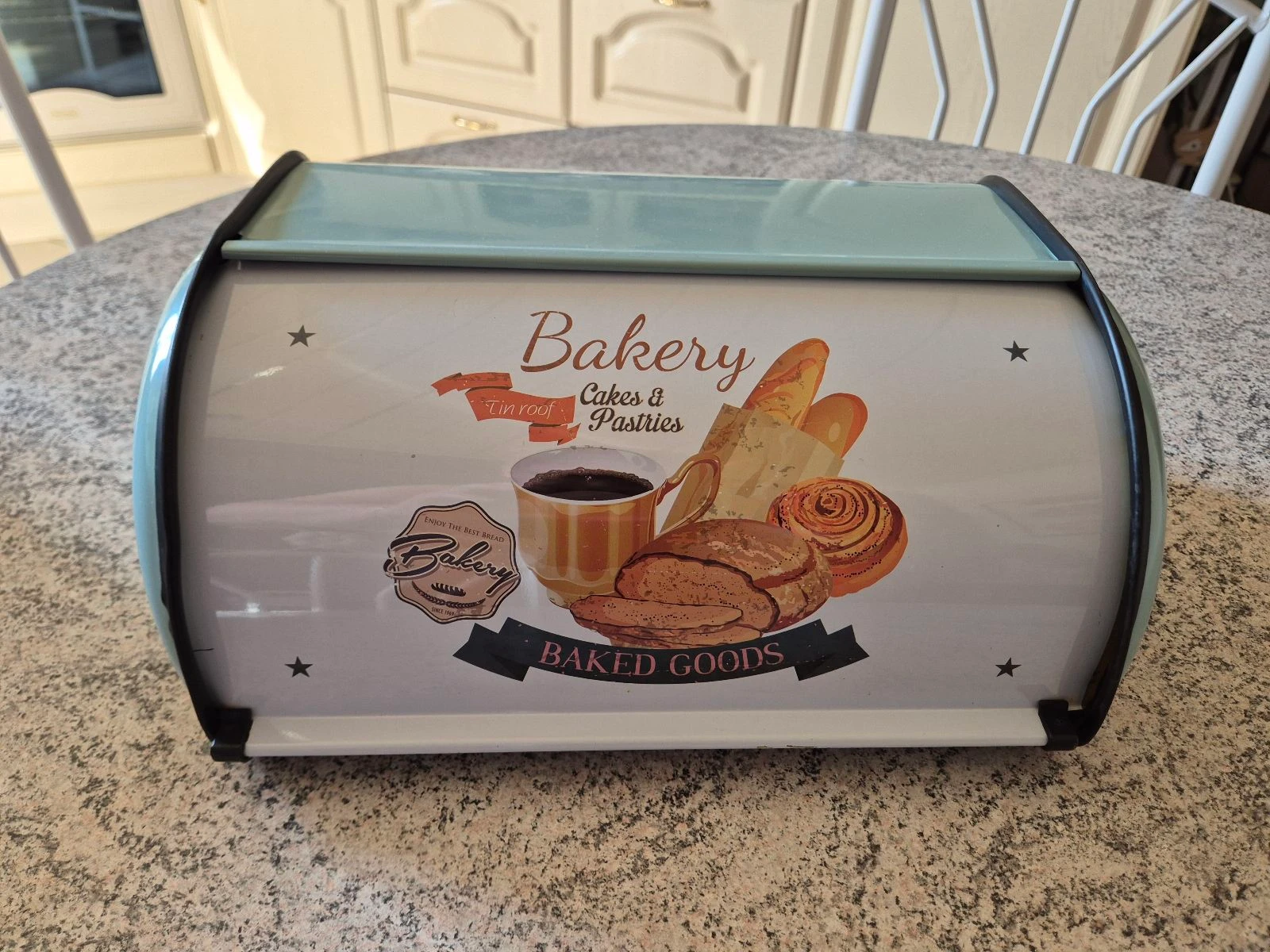Retro metal bread and pastry box – photo 2